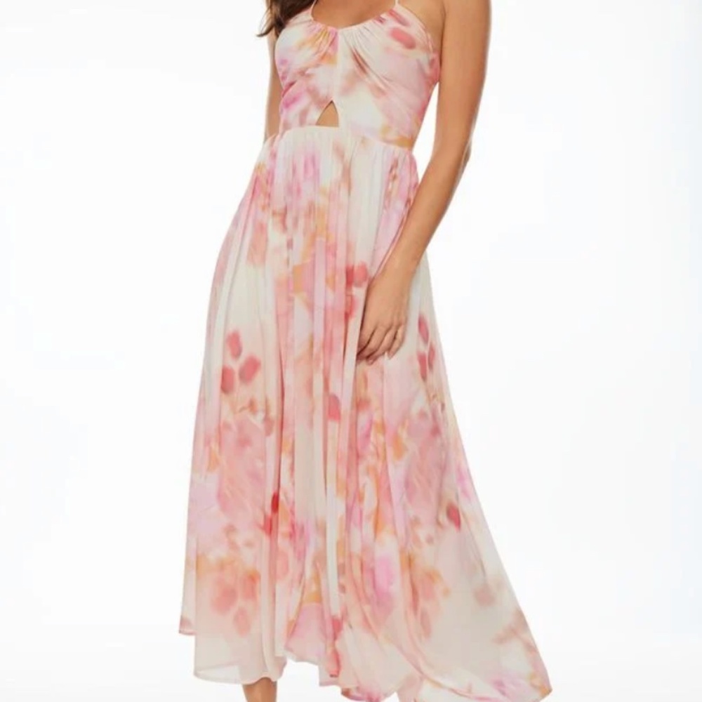 Cut Out Halter Maxi Dress